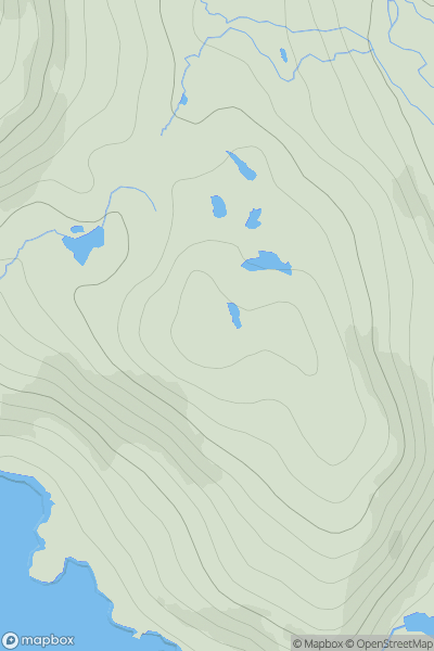 Thumbnail image for Bidigidh [Harris and Nearby Islands] [NB049086] showing contour plot for surrounding peak